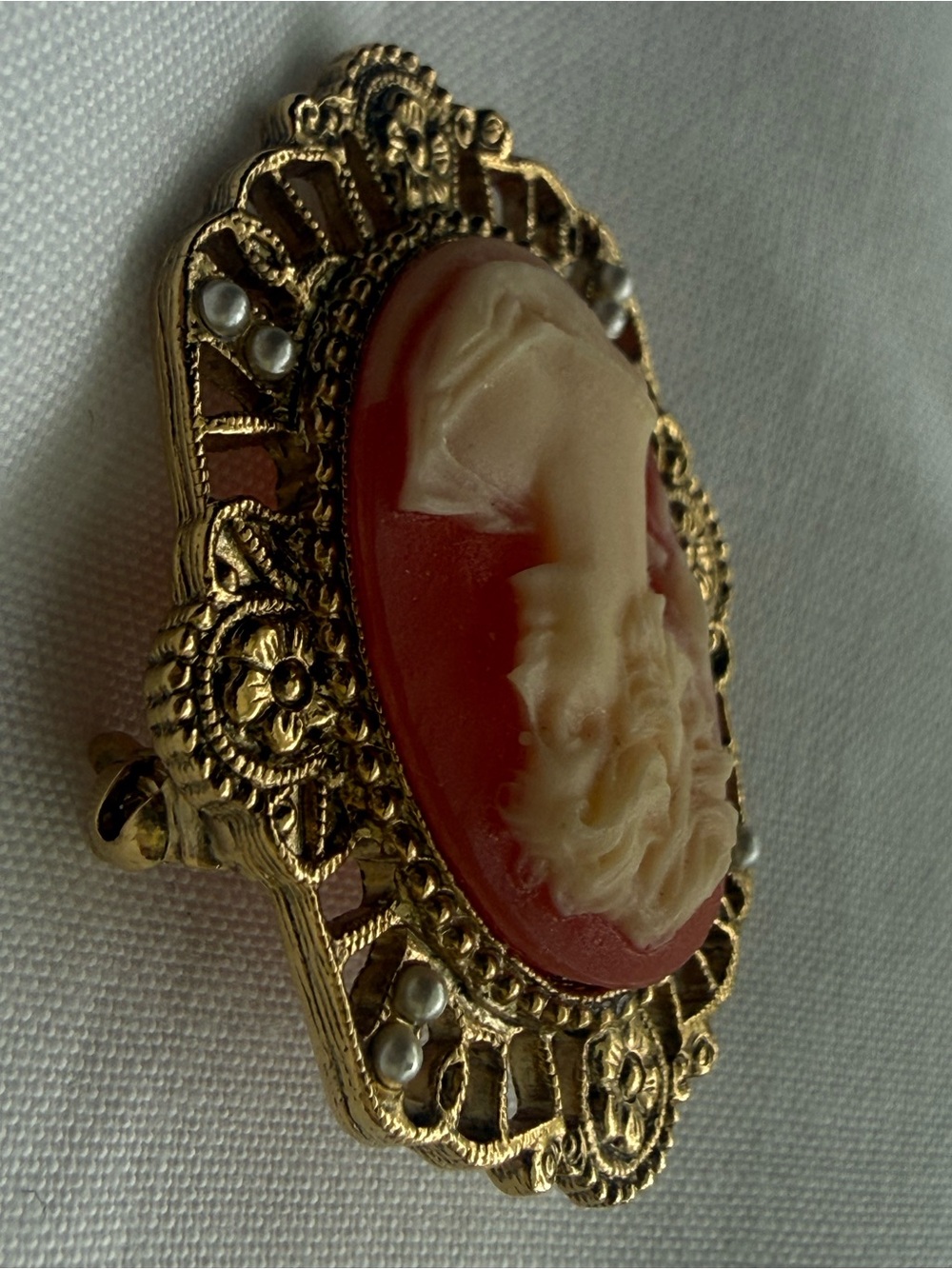 Cameo brooch vintage - Picture 12 of 15